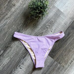 Blue Hour High Waist Cheeky Bikini Bottoms in Purple